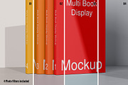 Multi Book Display Mockup - 8 Views, a Books & Magazine Mockup by Illusiongraphic (Thumbnail 10 of 23)
