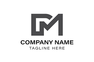 DM logo. DM letter initials logo, a Branding & Logo Template by Lucky Xtian