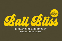 Bali Bliss - Retro Script Font