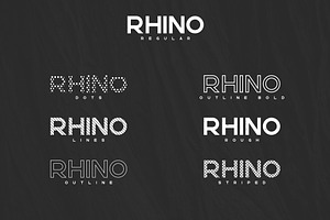 Rhino Bold Font Styles 70% Off