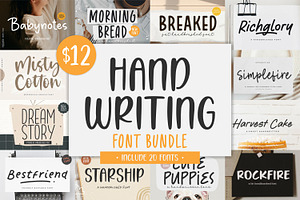 Handwriting Font Bundle!