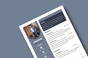 Stylish Minimal CV Template, a Resume Template by Annudesign (Thumbnail 3 of 5)