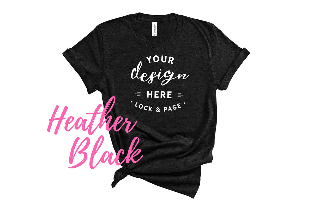 Bella Canvas TShirt Mockups On White, a Shirt Mockup by lock and page (Photo 6 of 92)