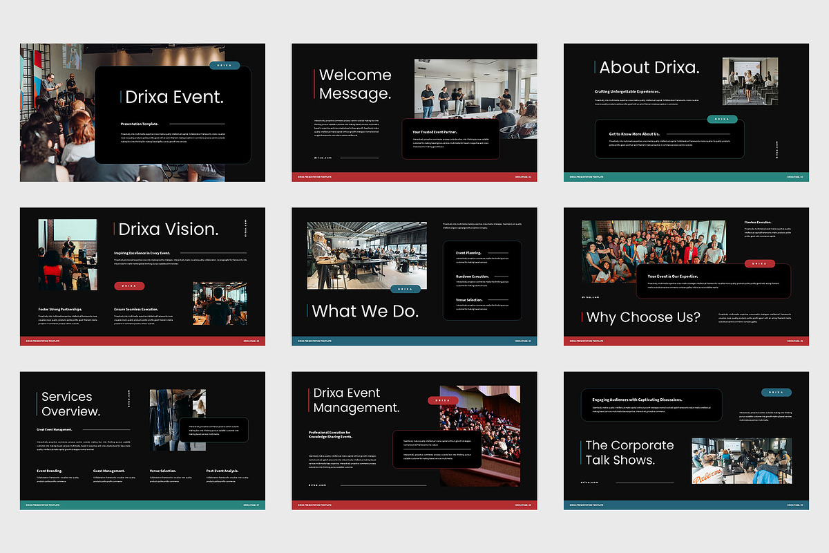Drixa : Event Google Slides, a Presentation Template by Punkl Camp (Photo 6 of 9)