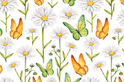 Watercolour wild nature, a Pattern Graphic by Sundra (Thumbnail 12 of 19)
