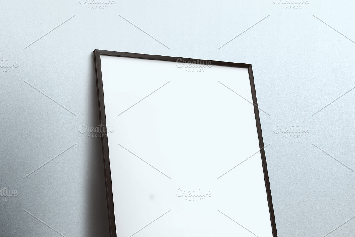 A4 Framed Poster Mockup, a Print Template by CREATIVE DUDE (Photo 4 of 9)