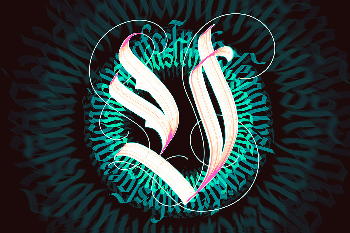Calligraphy Procreate Brushes, a Brush Add-On by ZenLettering (Photo 10 of 16)