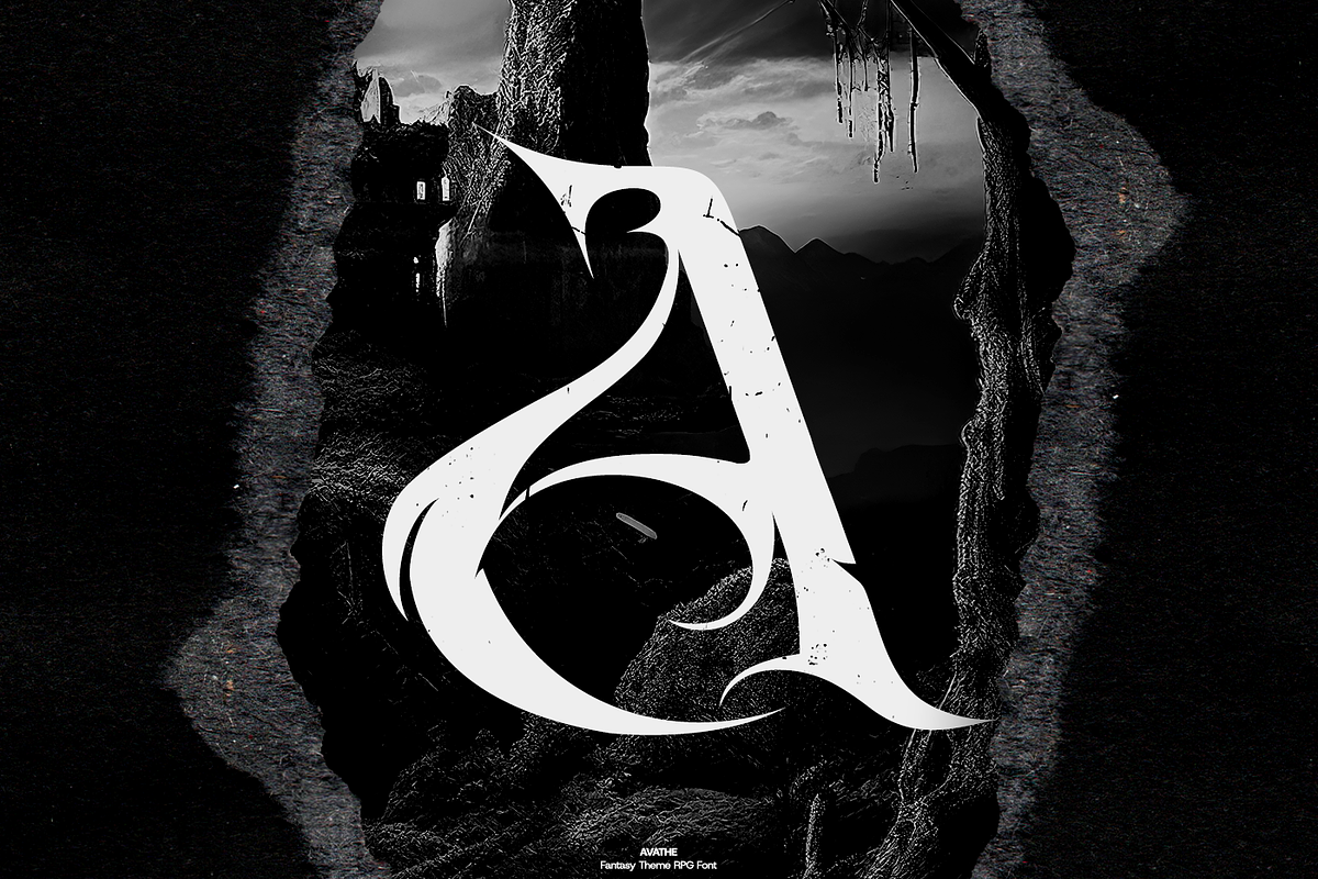 Avathe – Dark Fantasy RPG Font, a Blackletter Font by Inviline.co (Photo 12 of 16)