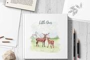 Mountains Woodland Animal Watercolor, an Animal Illustration by Catch the Dream Art (Thumbnail 3 of 9)