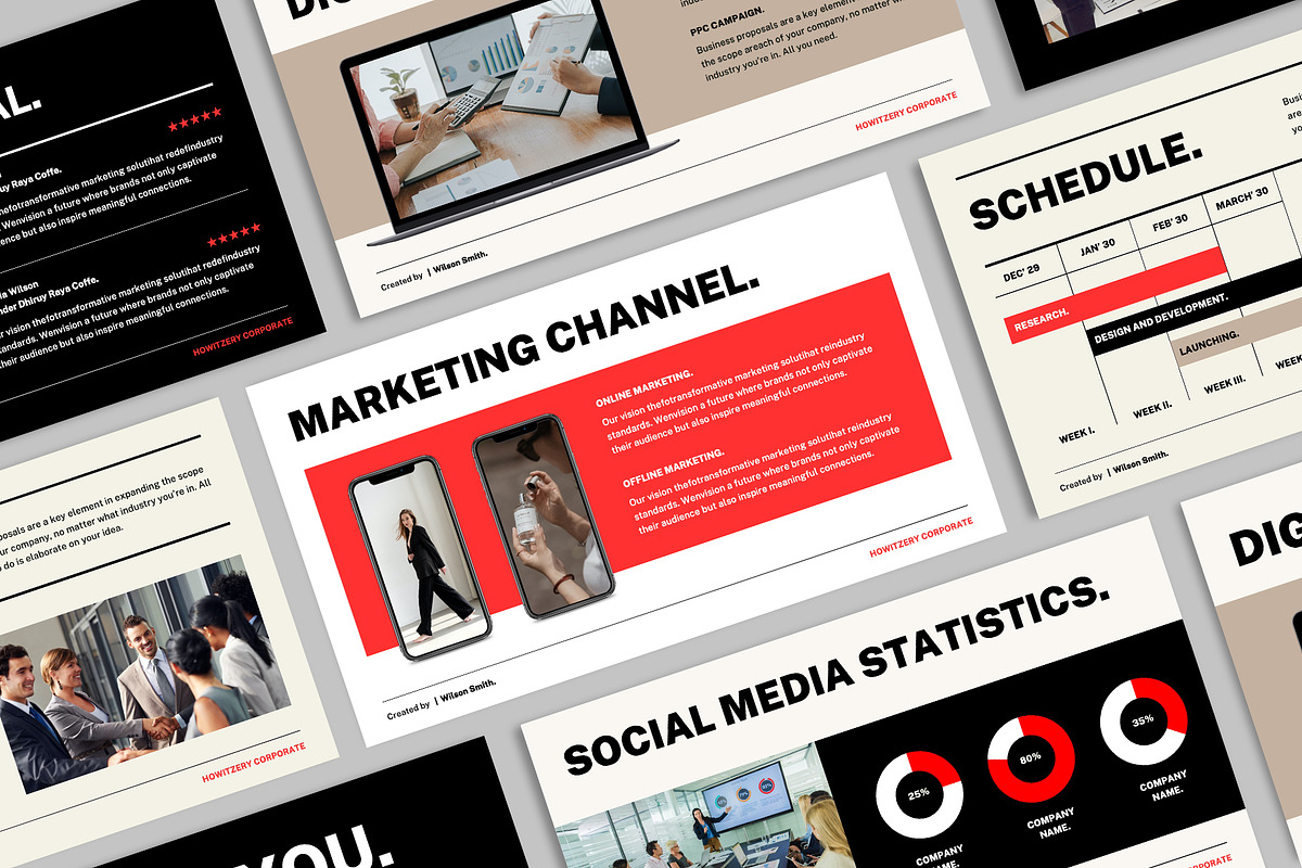 Marketing Plan Presentation, a Presentation Template by Occy Design (Photo 5 of 7)