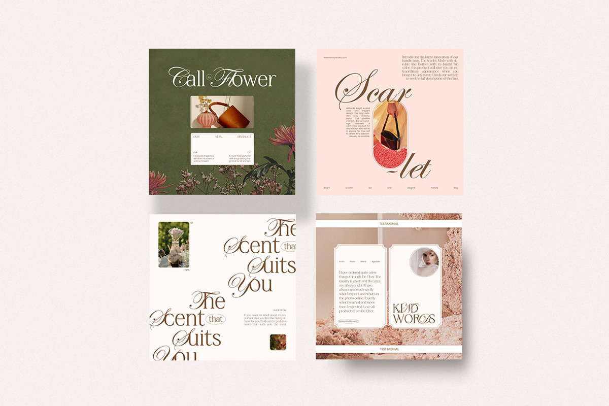 de Cher / Social Media Pack CANVA PS, a Social Media Template by Eviory (Photo 8 of 14)