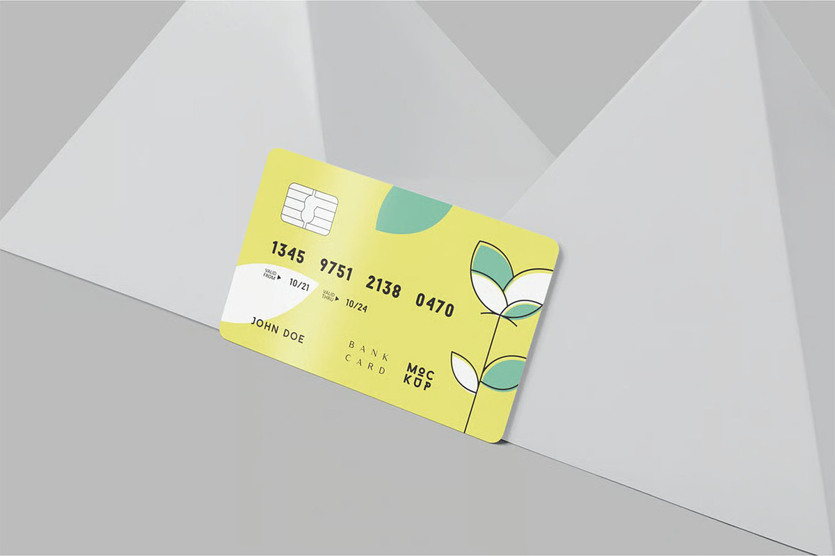 5 Bank Card Mockups, an Advertising Mockup by megostudi0 (Photo 5 of 7)