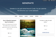 Generate - Simple Grid Tumblr Theme, a Websites & App Template by thezinx (Thumbnail 2 of 5)