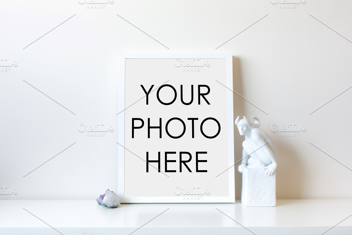 10 Minimalist White Mockup Frames, a Packaging Mockup by F R A M E D // SUPPLY CO. (Photo 8 of 11)
