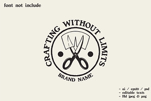 scissors cutting paper silhouette, a Branding & Logo Template by Judsart
