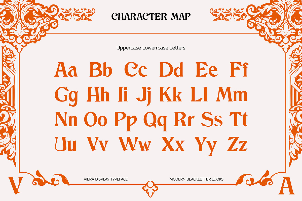 Viera Typeface, a Blackletter Font by Ryan Rivaldo Vierra (Photo 3 of 10)