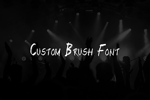 BIGBANG - Handmade Brush Font