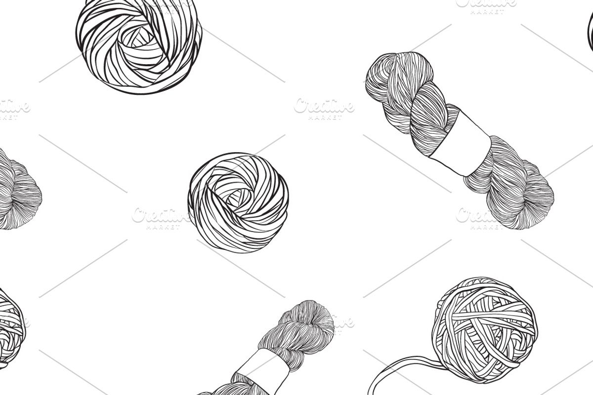 -50% OFF! Yarn balls in vector, an Illustration by Lytvynenko Anna (Photo 7 of 11)