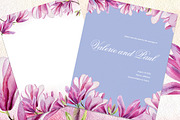 Watercolor magnolia set, a Decorative Illustration by Elegantia (Thumbnail 4 of 4)