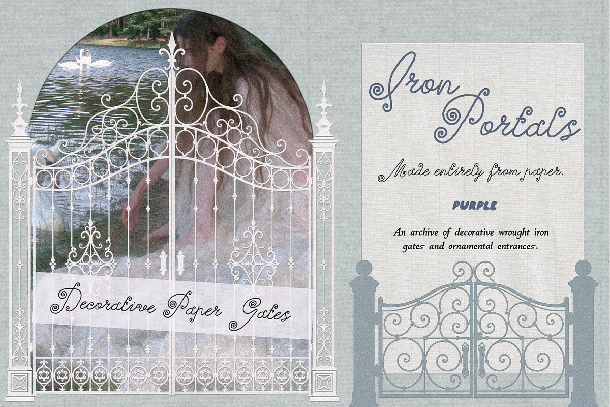 Iron Portals: Decorative Paper Gates, an Object Graphic by Purple (Photo 1 of 14)