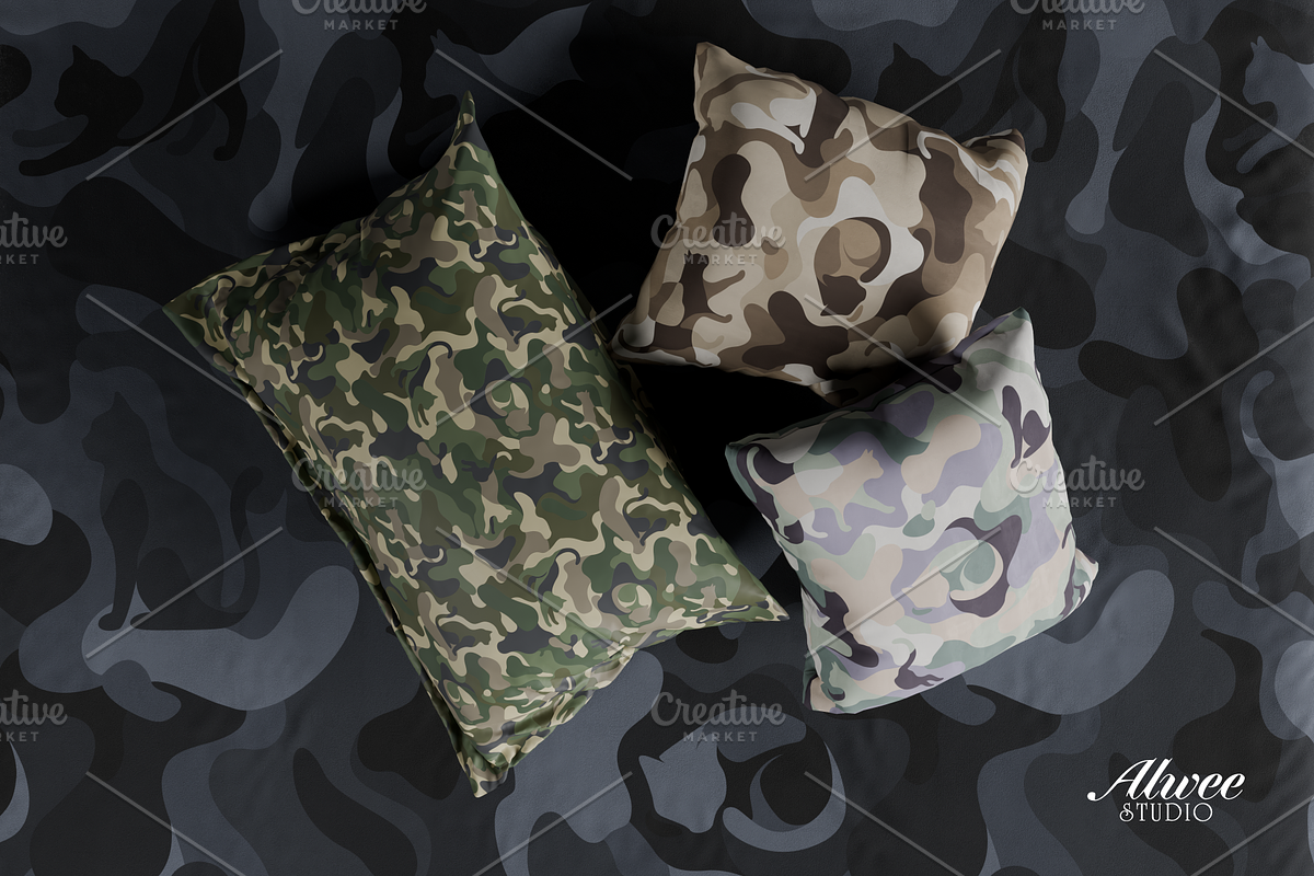 Cat Camo Seamless Vector Pattern Set, a Pattern Graphic by Alwee Studio (Photo 6 of 7)