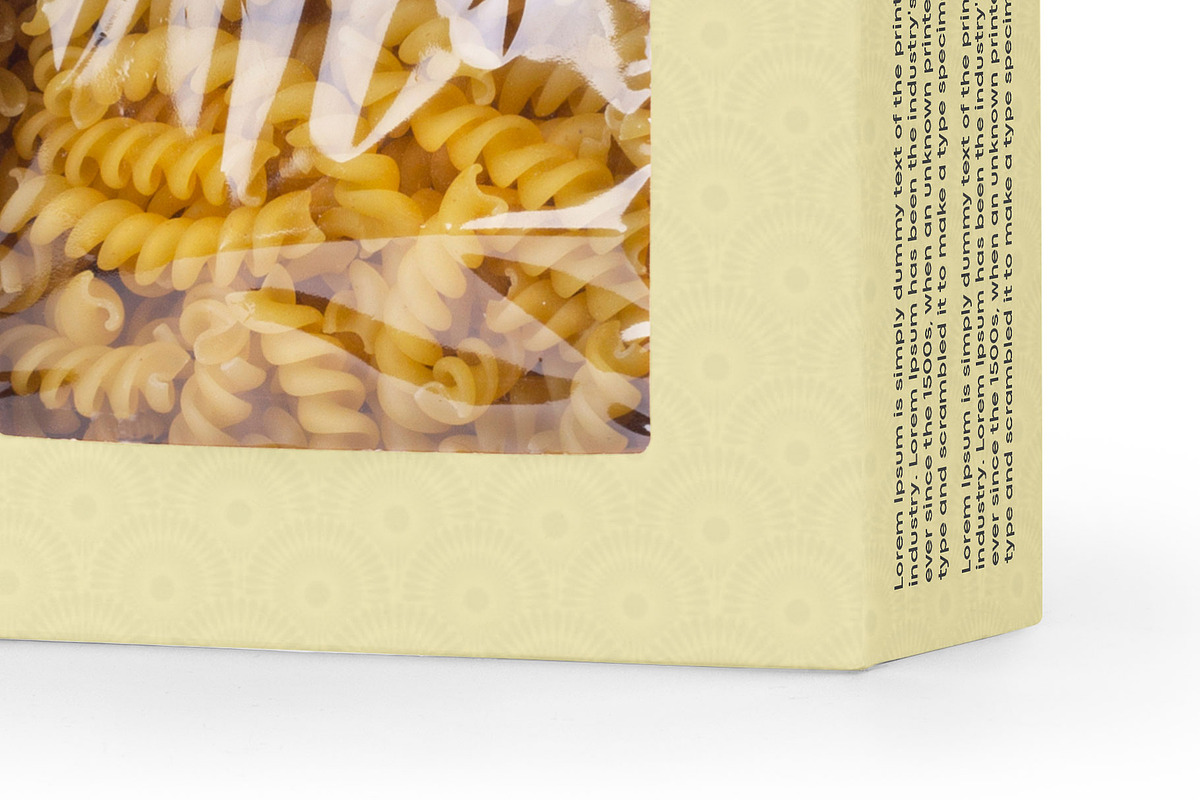 Paper Box with Spiral Pasta Mockup, a Packaging Mockup by Green Art (Photo 5 of 5)