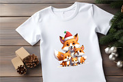 Cute Foxs With Christmas Santa Hat., an Animal Illustration by KENO Mascots (Thumbnail 5 of 5)