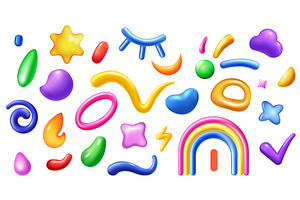 Children Shapes 3D Illustration, an Object Illustration by alexdndz