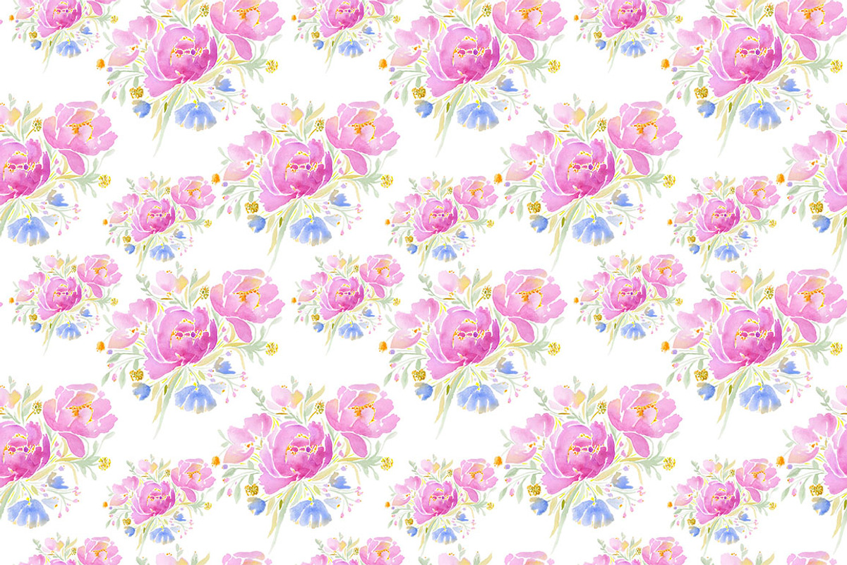 Set with peonies, a Background Graphic by lycka (Photo 3 of 5)