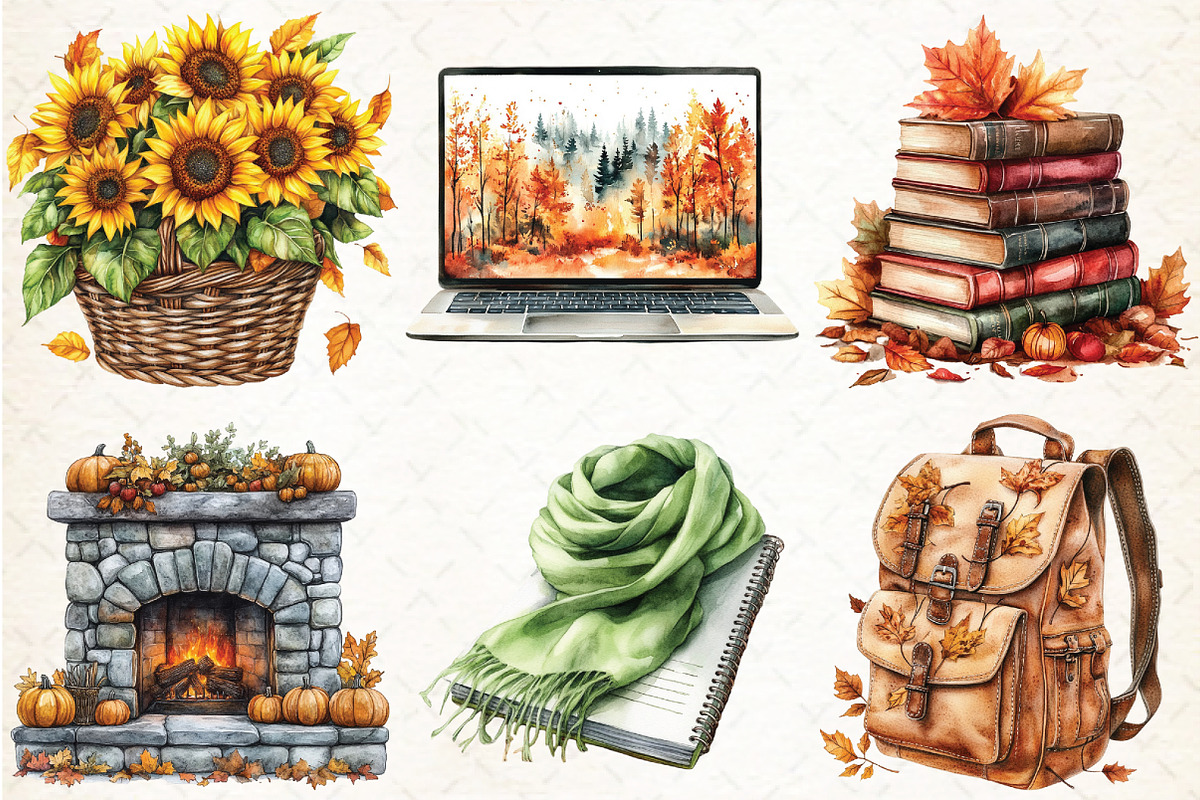 Autumn Sublimation Clipart, an Illustration by Libby Wishes (Photo 6 of 9)
