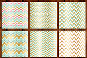 Gold Ikat Chevron Digital Papers, a Texture Graphic by Chus Moreno Studio (Thumbnail 3 of 4)