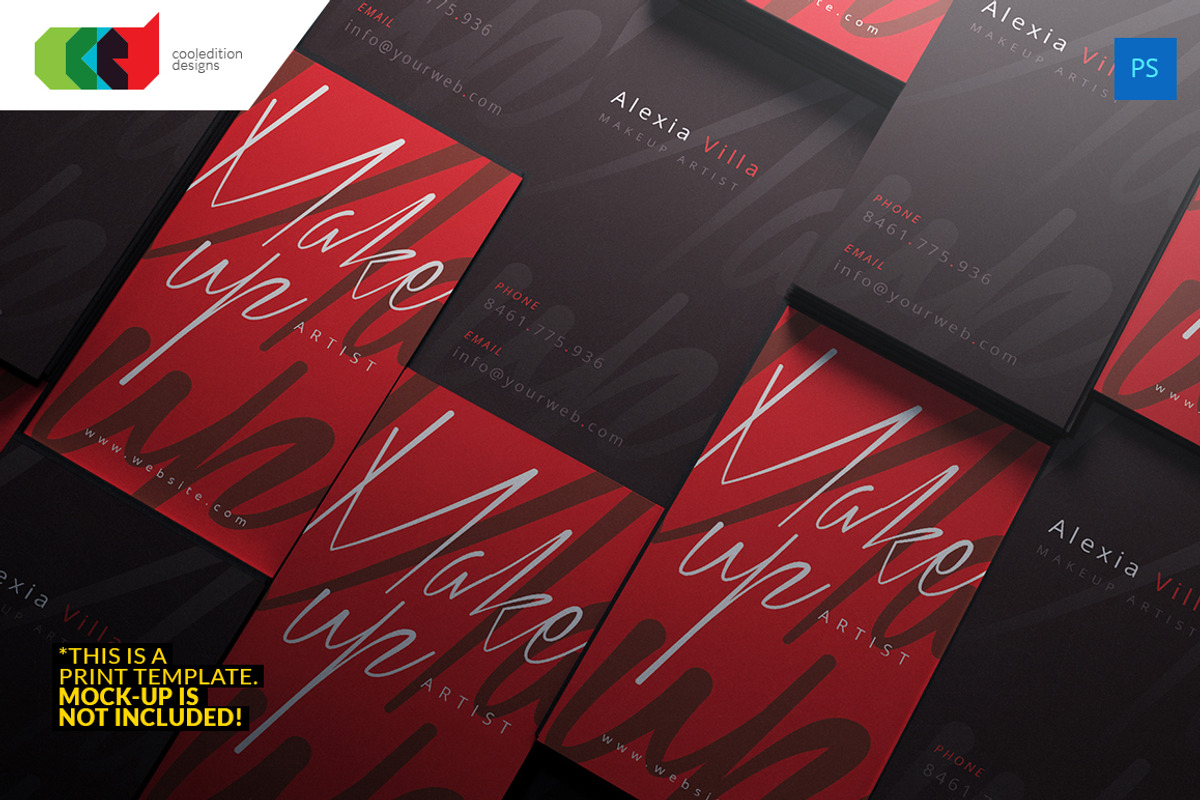 Makeup Artist - Business Card 53, a Business Card Template by Cooledition (Photo 1 of 5)