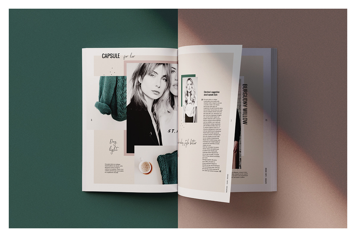 Magazine / CANVA, INDD / Brooke, a Magazine Template by Mirazz (Photo 6 of 17)