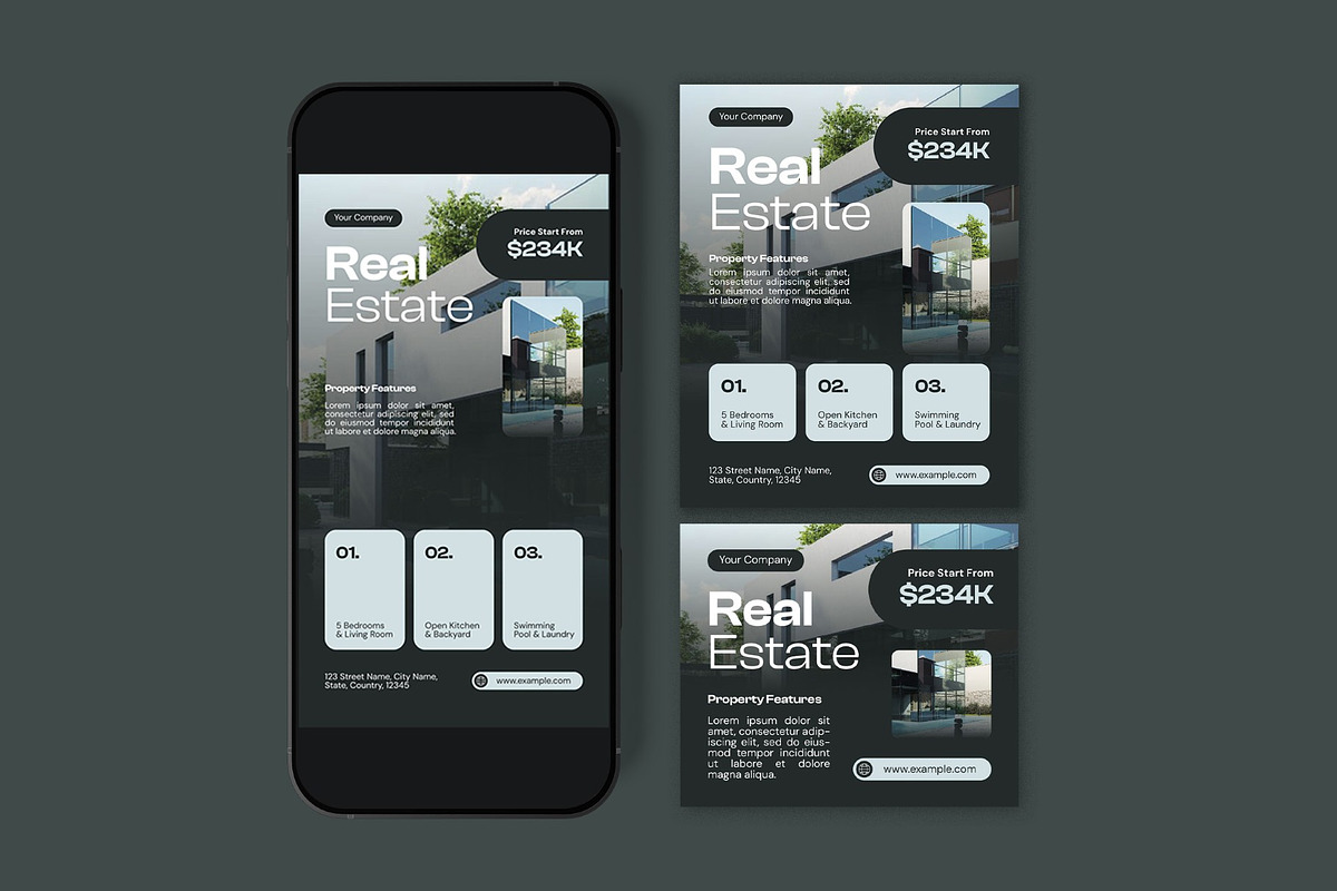 Real Estate Flyer, a Flyer Template by graphicook (Photo 3 of 3)