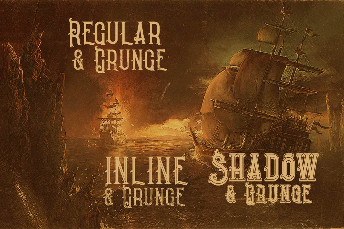 Pirate- Vintage Style Font preview 2