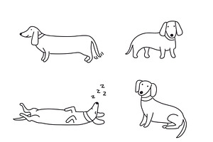 Cute Doodle Dogs Big Collection