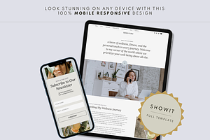 Modern Harmony Showit Template