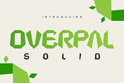 Overpal Solid - Geometric Playful, a Sans Serif Font by CuratedType Studio (Thumbnail 1 of 10)