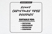 Christmas Tree Funny Doodles Bundle, a Seasonal Illustration by Guavanaboy (Thumbnail 3 of 3)