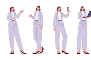Woman in official suit. Business, a Finance Illustration by Valerie Bodnar (Thumbnail 3 of 3)
