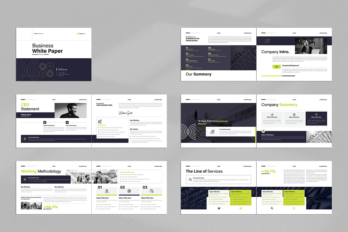 White Paper Template Landscape, a Brochure Template by NorthPeak (Photo 11 of 12)