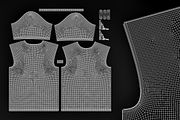 White Men's T-Shirt 3D Model, an Object 3D Model by le-genda (Thumbnail 7 of 10)