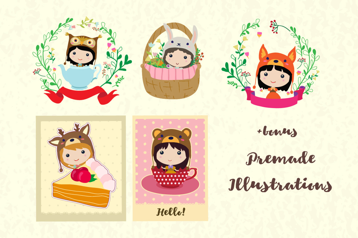The cute critter girls, a Background Graphic by Lunoceros (Photo 7 of 7)