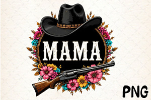 Western Cowboy Mama Sublimation, an Illustration by Rose Art