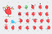 25 Heart character, a Healthcare Illustration by Beatriz Gascón (Thumbnail 1 of 3)