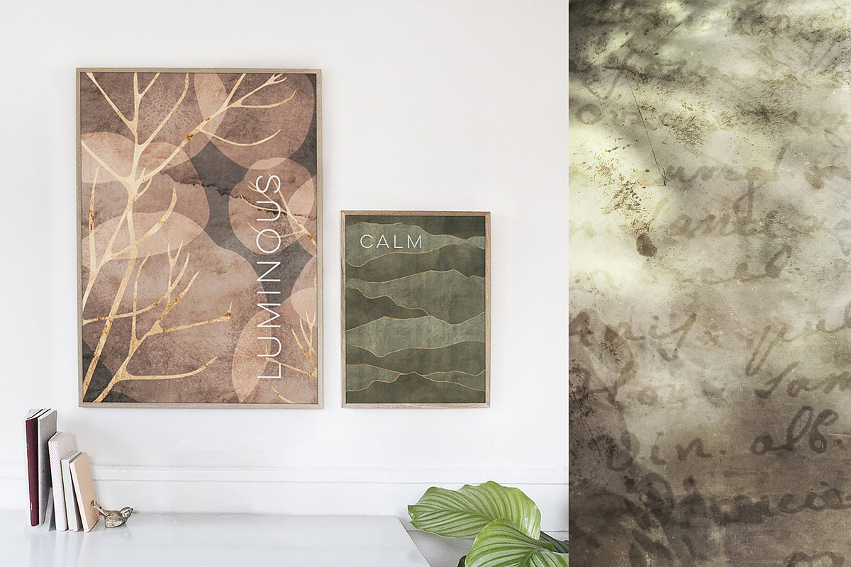 Greyed Gardens & Gold Graphics, a Pattern Graphic by Blixa 6 Studios (Photo 5 of 5)