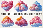 Candy Cloud Love Whimsical Clipart, an Illustration by RobertsArt (Thumbnail 7 of 7)