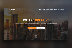 Business Landing Page Template, a Bootstrap Template by nandinigraphics