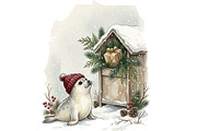 Cozy Winter Animals Clipart Bundle, an Animal Illustration by T-shirt Pond (Thumbnail 19 of 25)