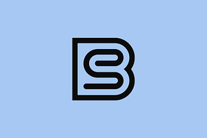 initial letter BS or SB modern logo, a Branding & Logo Template by Rasagama Studio